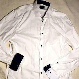 White long sleeve shirt.